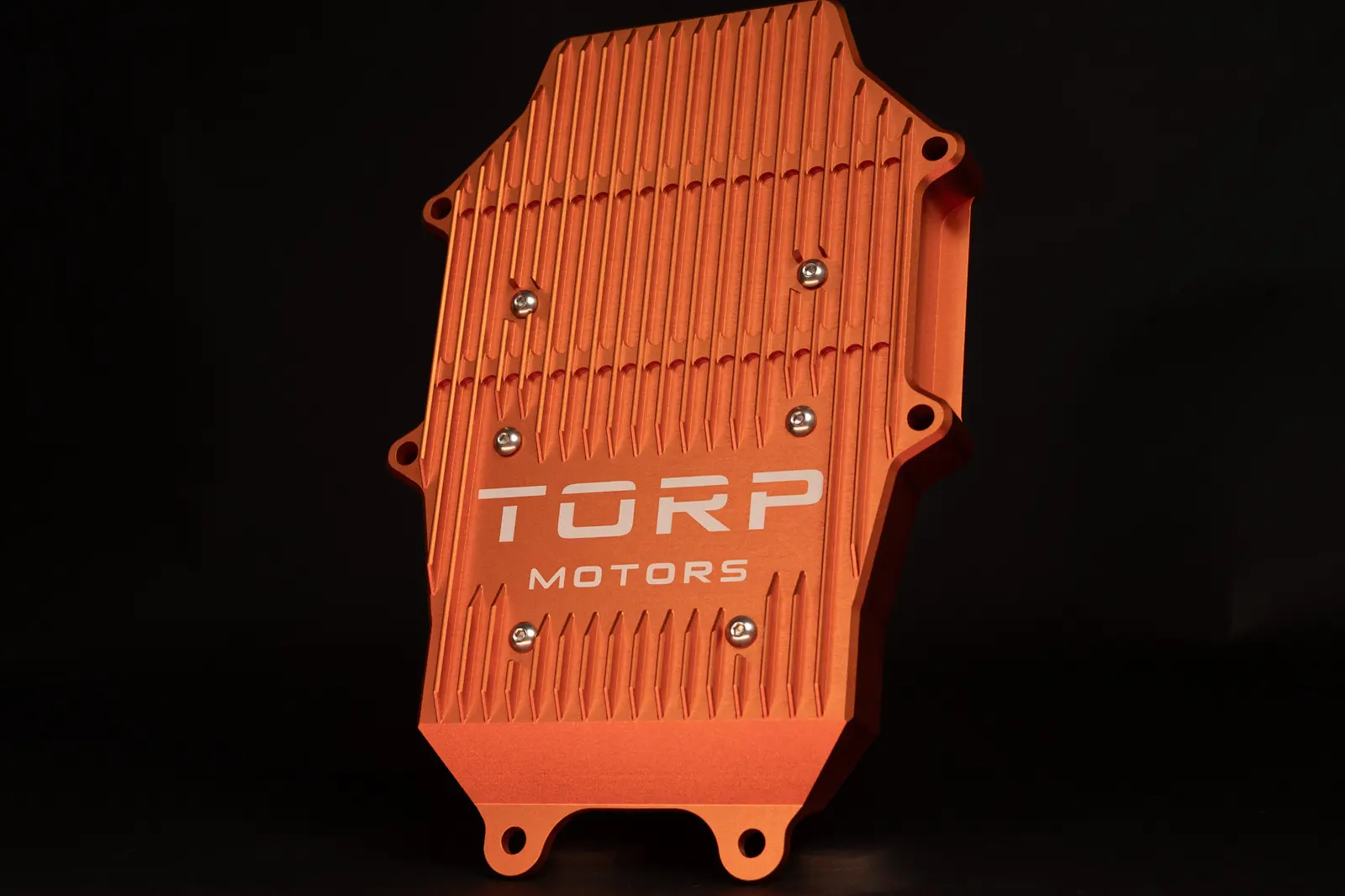 Orange anodized TORP heatsink for the SurRon Ultra Bee